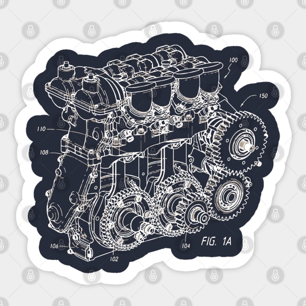 Nascar Engine Sticker by Lamink